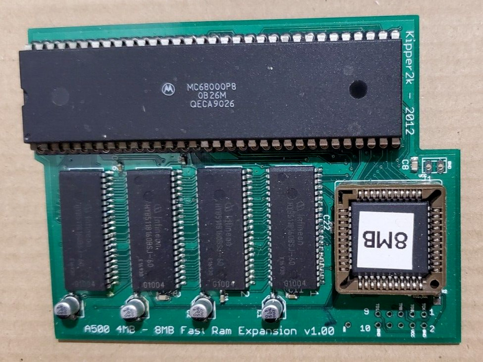 Amiga 500 Kipper2k, 8mb Auto-config Fast Ram Expansion, 68k Processor Included