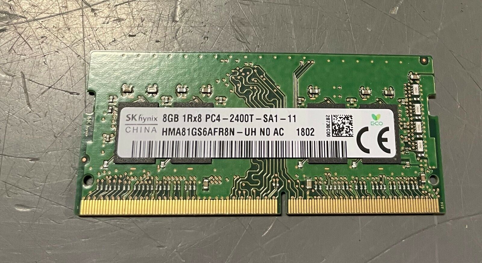 SK Hynix 8GB DDR4 1Rx8 PC4-2400T SO-DIMM MEMORY RAM MODULE HMA81GS6AFR8N-UH 