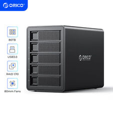 ORICO 5Bay Raid Hard Drive Enclosure USB3.0 to SATA for 3.5'' HDD SSD 150W Power picture