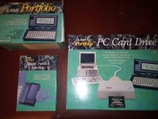 Atari Portfolio Hand Held Computer And Accessories (Includes Manuals Boxes Never picture