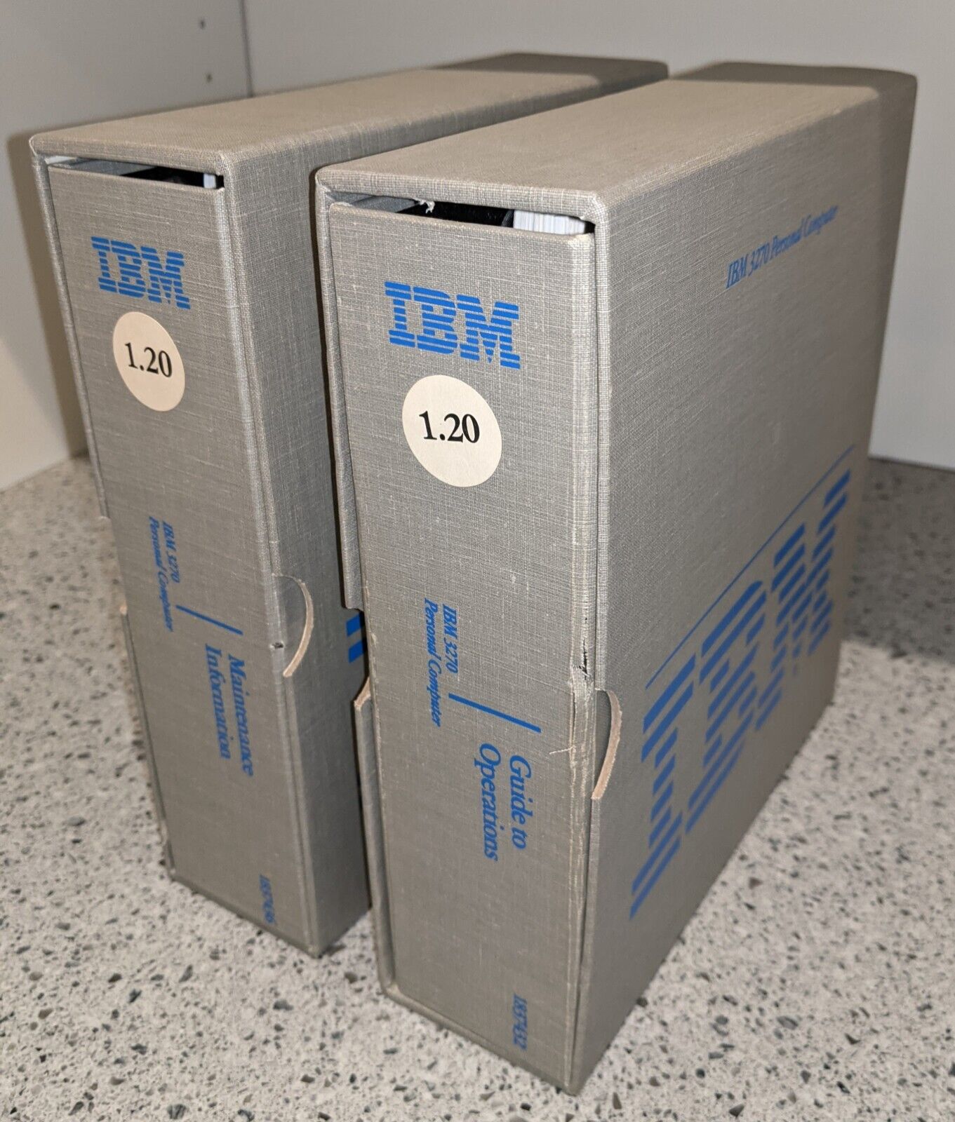 Vintage IBM 3270 PC Maintenance Information and Guide to Operations Books