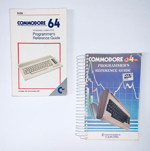 Commodore 64 Programmer’s Reference Guide Manual Lot First Edition 1984 & 1991