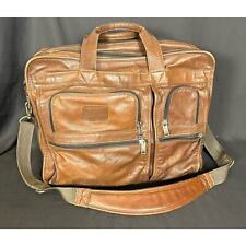 TUMI Vintage Alpha Leather Expandable Briefcase Laptop Bag Very Nice-VERY RARE picture