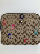 Vintage Coach Poppy Embroidered Signature Laptop Sleeve picture