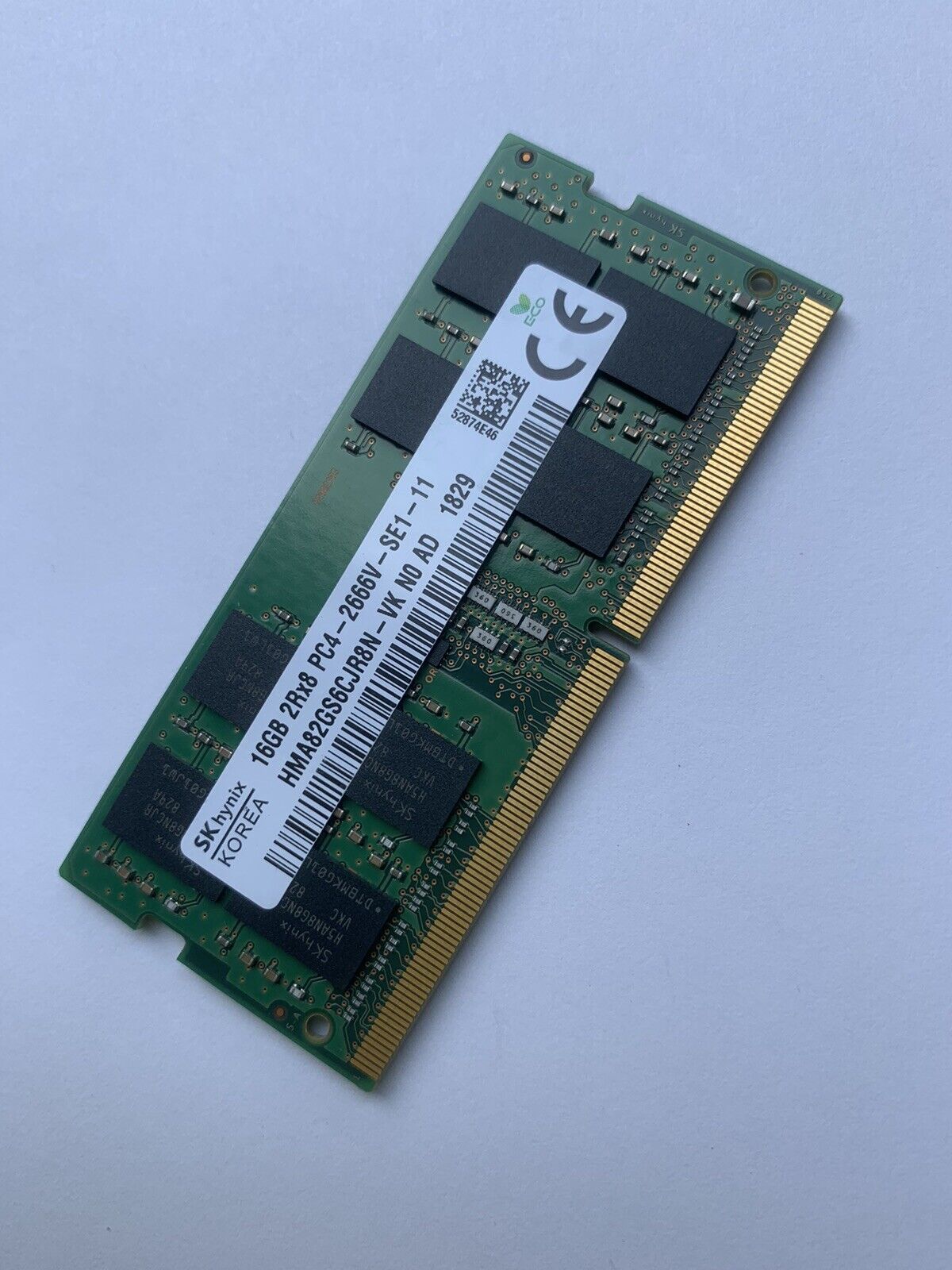 SK Hynix 16 GB 2Rx8 PC4-2666V-SE1-11. Laptop Memory. Ram. SODIMM