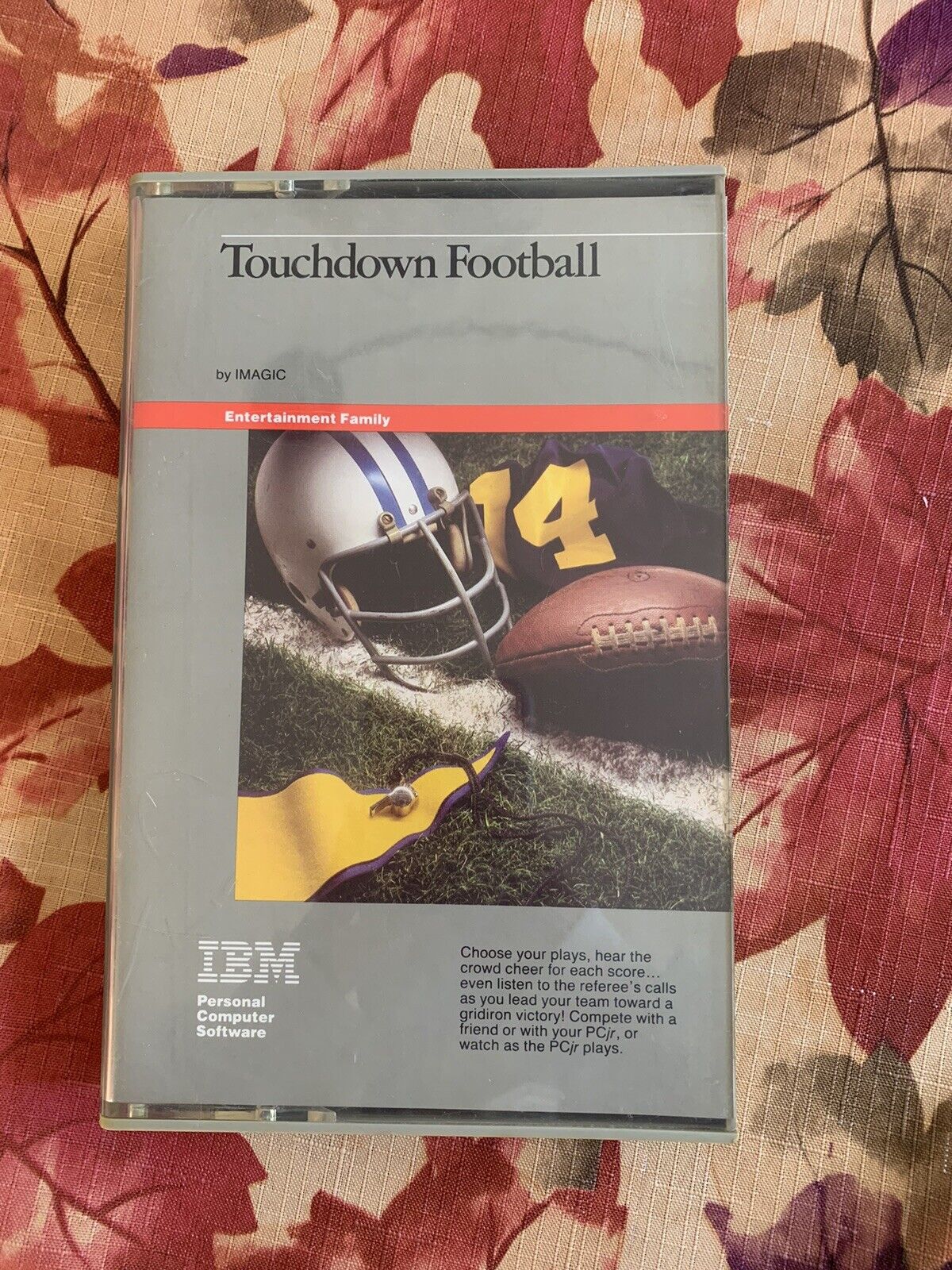 Vintage 1983 IBM PC PCjr Game Touchdown Football Complete In Box
