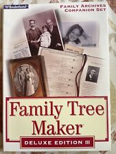 Vintage Family Tree Maker Deluxe Edition 2 Software 5-CDs  picture