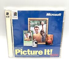 Vintage 1998 Microsoft Picture It 2000 For Microsoft Windows 2 Disc Complete picture