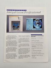 Vintage Commodore AmigaVision Professional software Sales Sheet Brochure picture