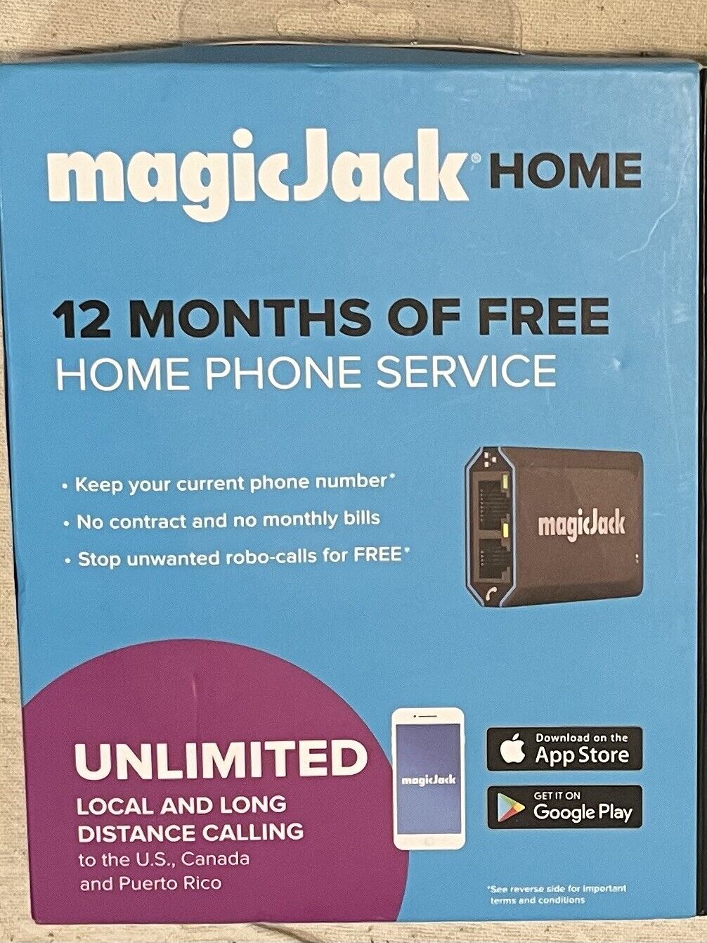 MagicJack - HOME VoIP Telephone Adapter with 12 Months of Service