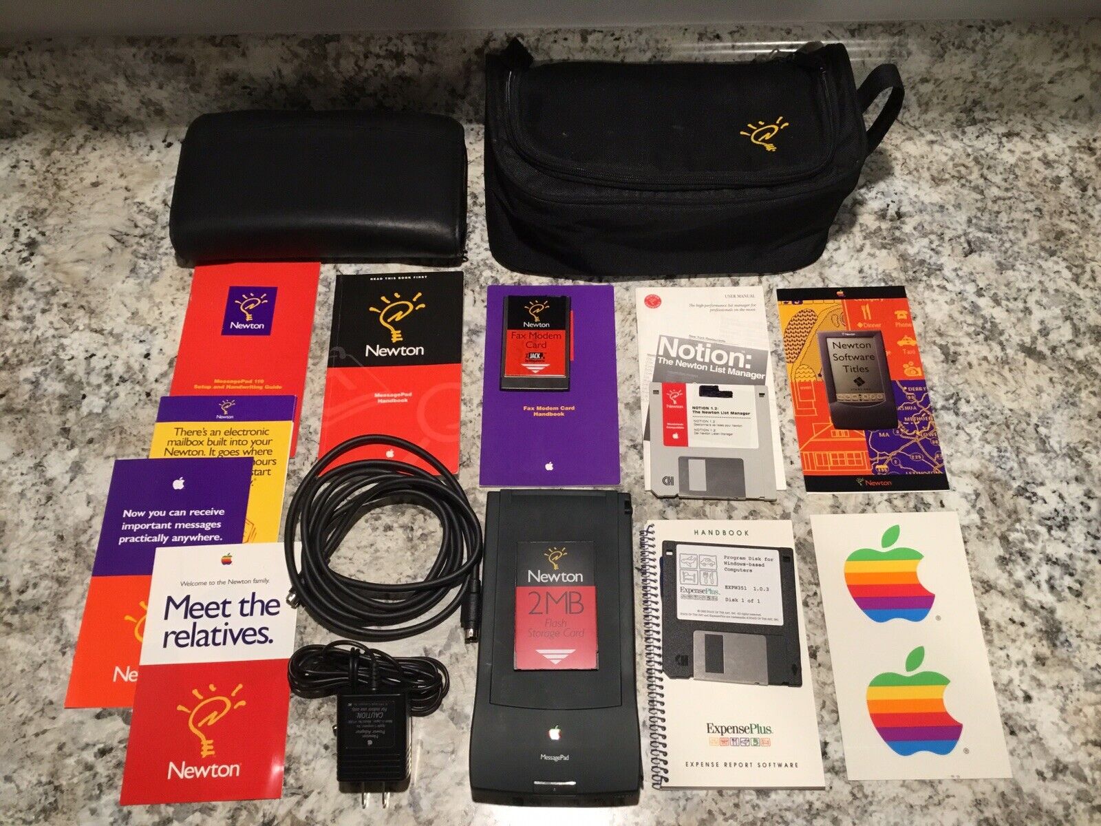 Apple Newton MessagePad 110 Package Vintage Working with Stylus Pen