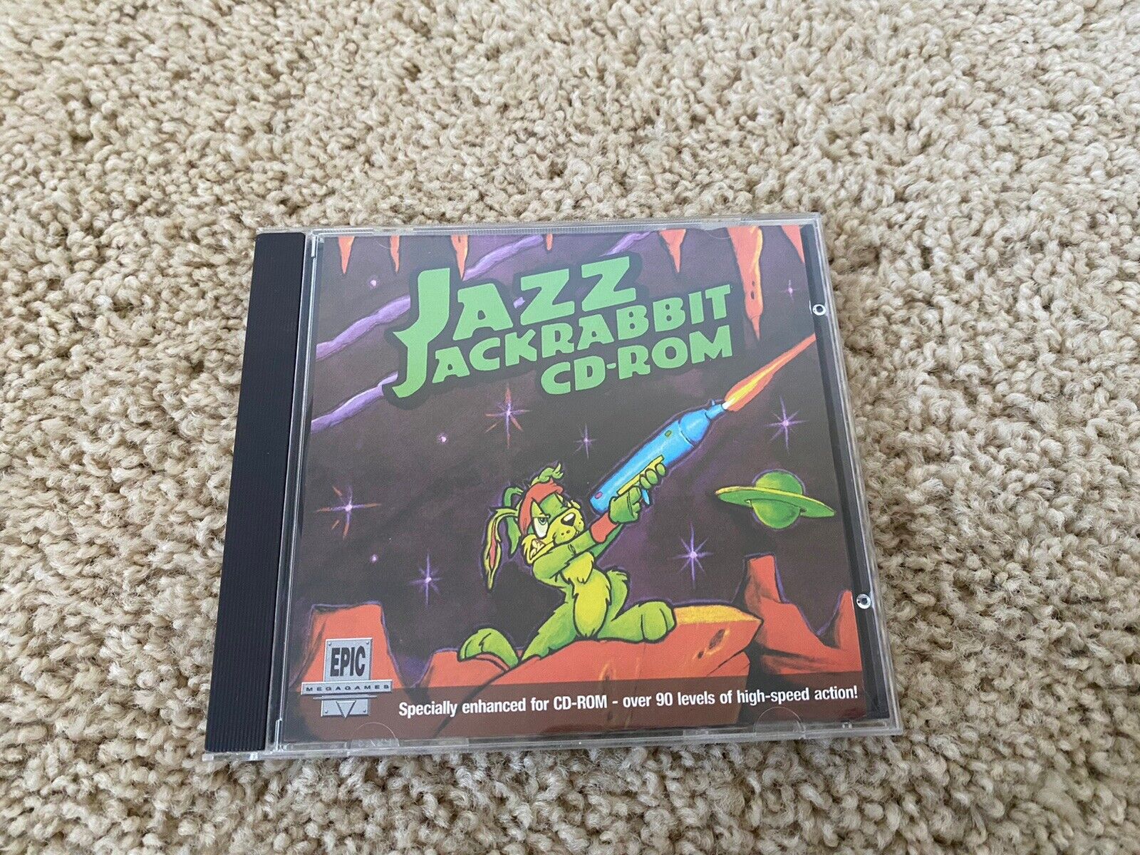 JAZZ JACKRABBIT CD-ROM (1995 Epic) Windows PC Jewel Case & Disc Rare Vintage