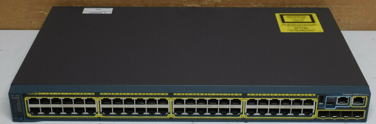Cisco Catalyst 2960S | WS-C2960S-48TS-L  | 48 Port GbE Managed Network Switch