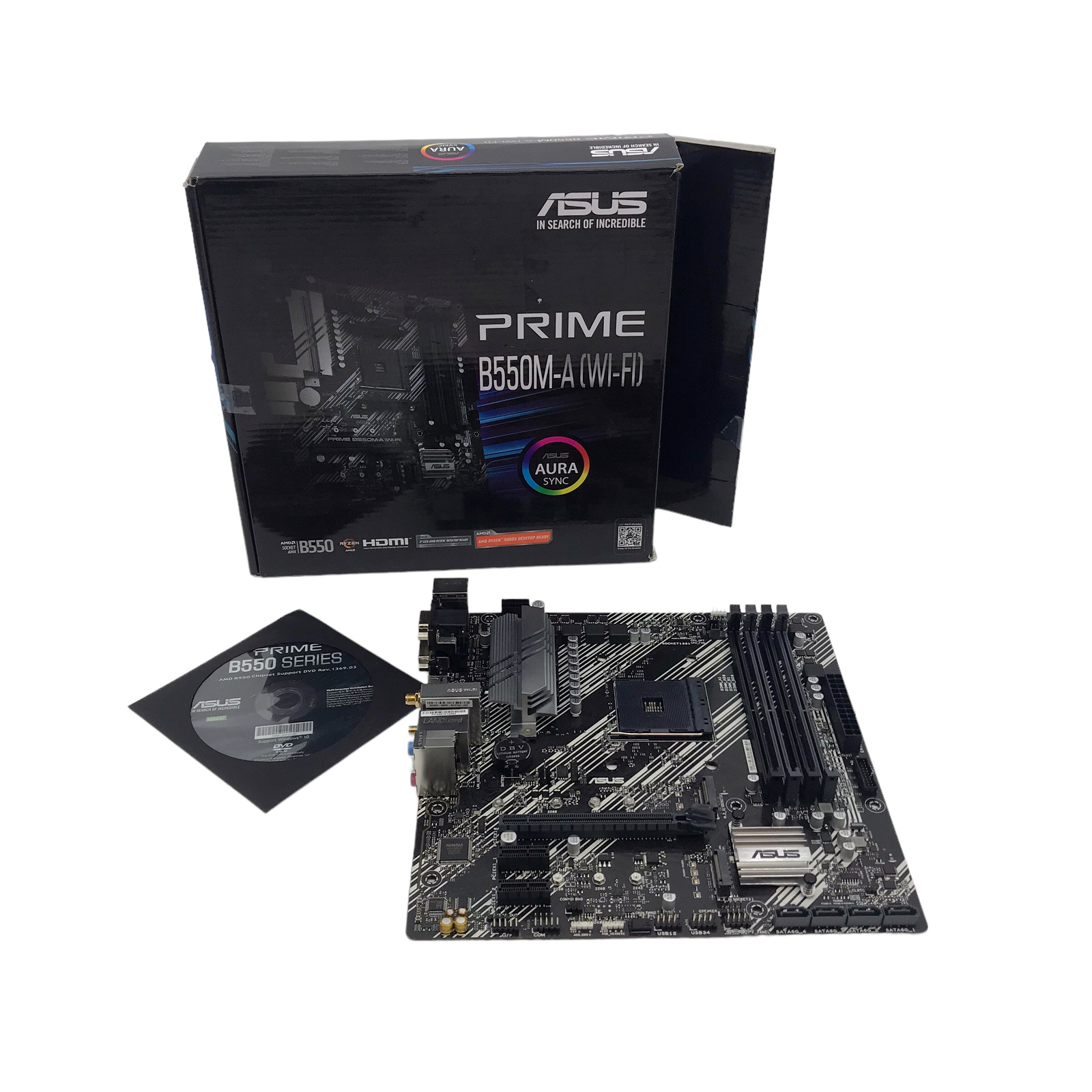 ASUS Prime B550M-A WiFi AMD AM4 3rd Gen Ryzen PCIe 4 Micro ATX Motherboard READ