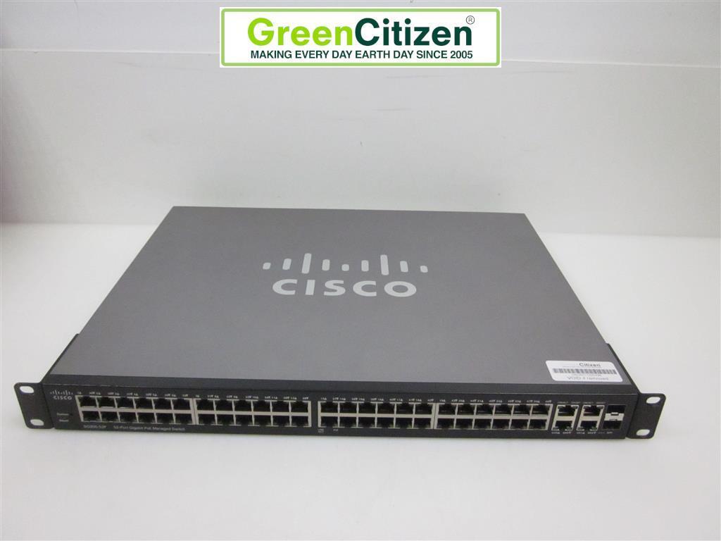 Cisco SG300-52P-K9 V03 52-Port Gigabit PoE Managed Switch w/ 2x SPF READ