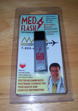 MED FLASH PERSONAL HEALTH RECORD 1 GB FLASH DRIVE ELECTRONIC STORAGE KEYCHAIN picture