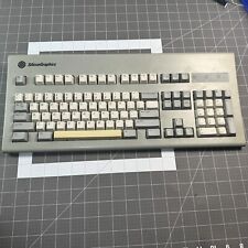 Vintage SGI Silicon Graphics Keyboard PS/2 100493 Alps SKCM Cream Damped KEYS picture