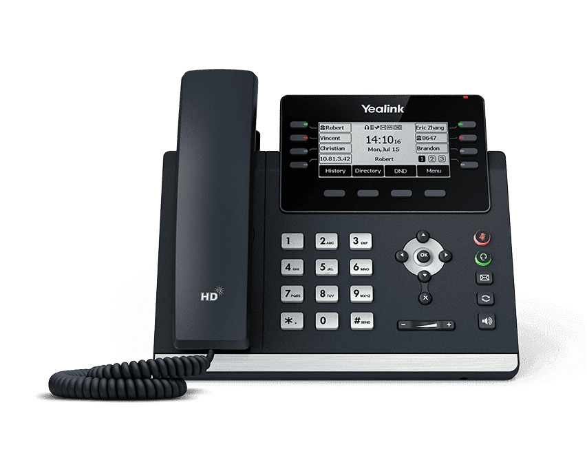 Yealink SIP-T43U 12 Line VoIP Dual Port GBE Phone 3.7