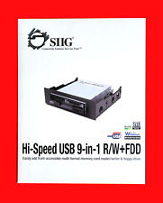 **Brand New** SIIG Hi-Speed USB 9-in-1 R/W+ Floppy Drive **Vintage**Rare** picture