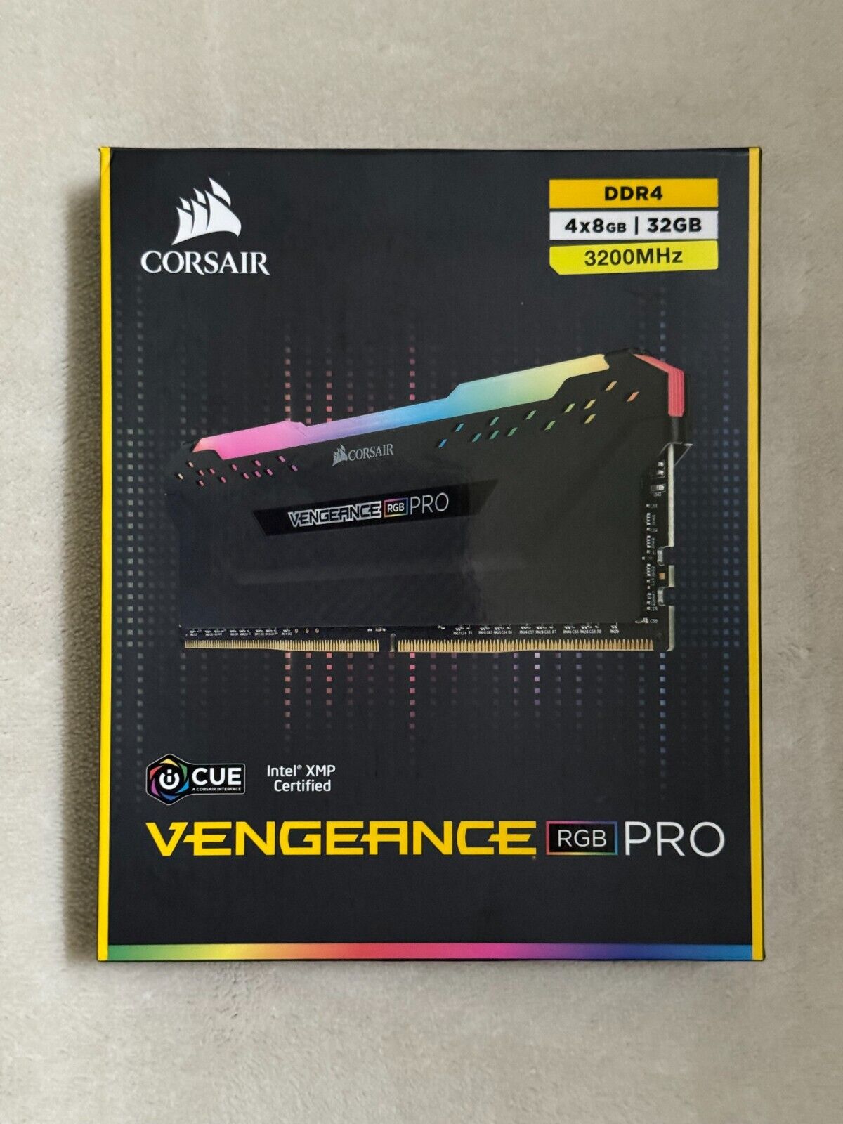 Corsair Vengeance RGB Pro 32 GB RAM (4x 8 GB DIMM) 3200 MHz DDR4 Memory