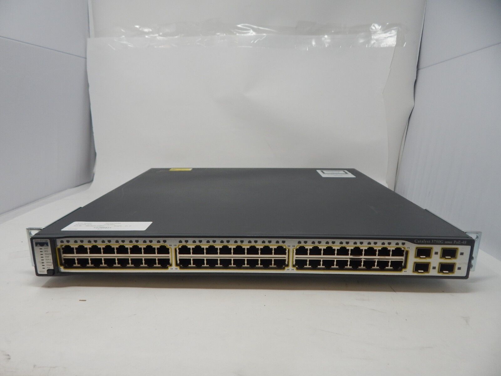 Cisco Catalyst C3750G Series 48 Port Networking Switch WS-C3750G-48PS-S V08