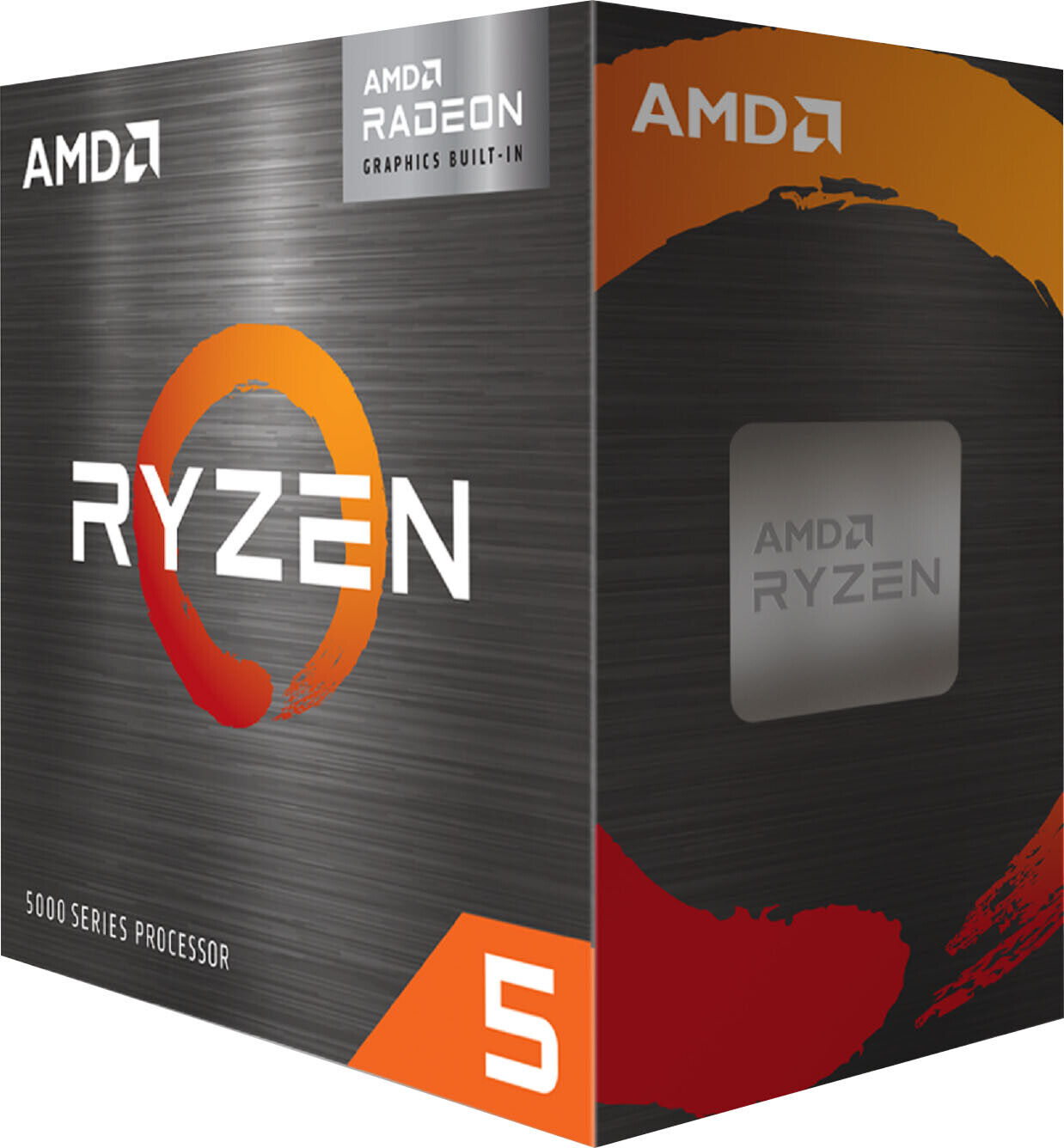 AMD - Ryzen 5 5600G 6-Core - 12-Thread - (4.4 GHz Max Boost) Unlocked Desktop...