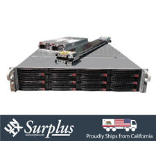 TRUNAS ZFS Server 2U 12 Bay SUPERMICRO X10DRU-i+ 2x E5-2676 V3 14C 32GB RAM SAS3 picture