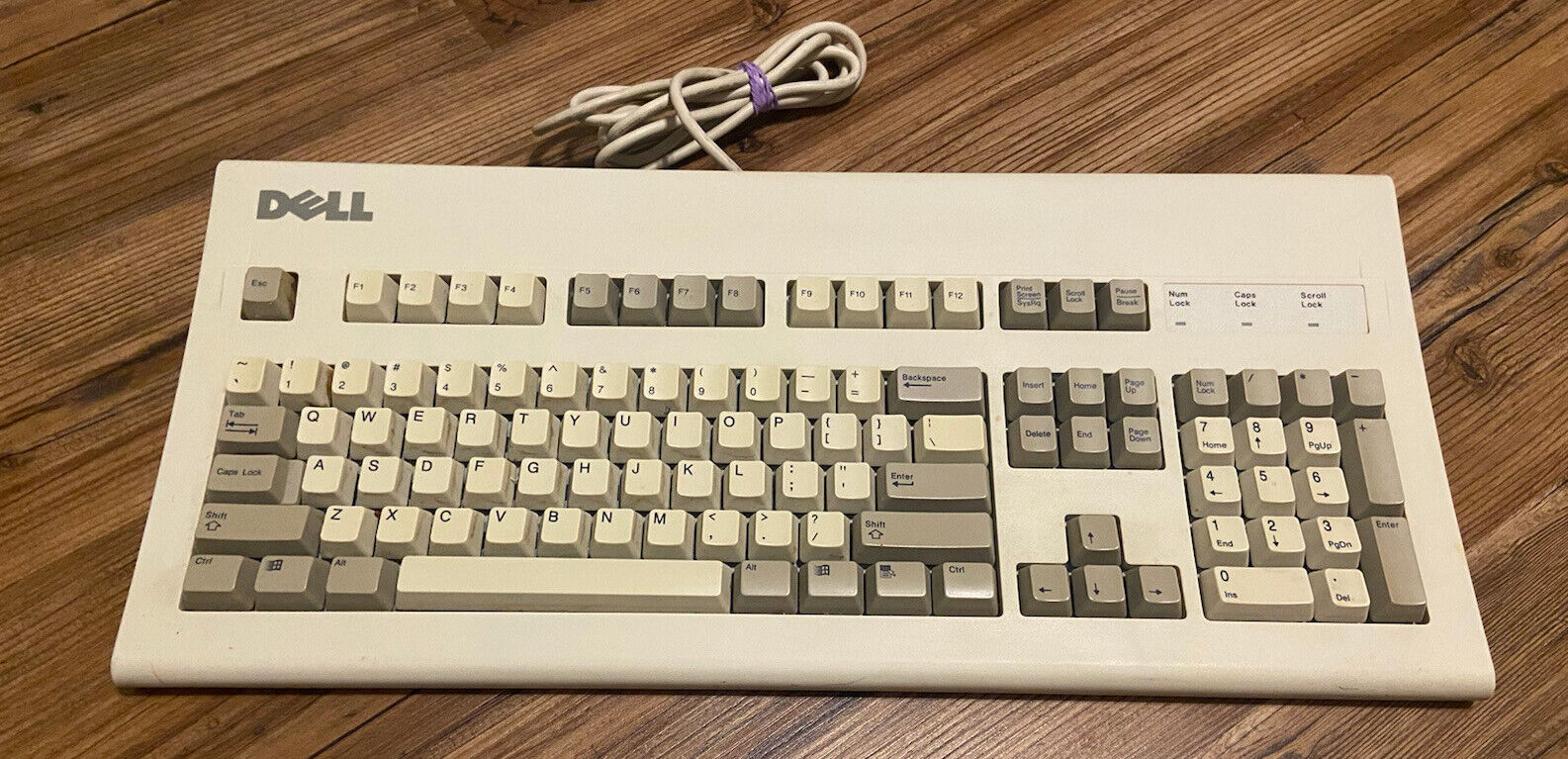 Vintage Dell AT101W Mechanical Clicky Keyboard
