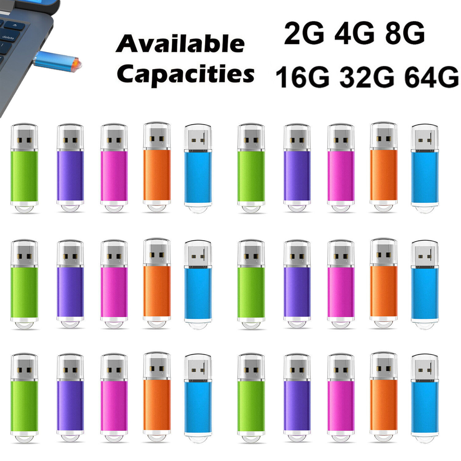 USB Flash Drive LOT 2GB 4GB 8G 16G 32G 64G USB 2.0 Pen Drive Memory Stick