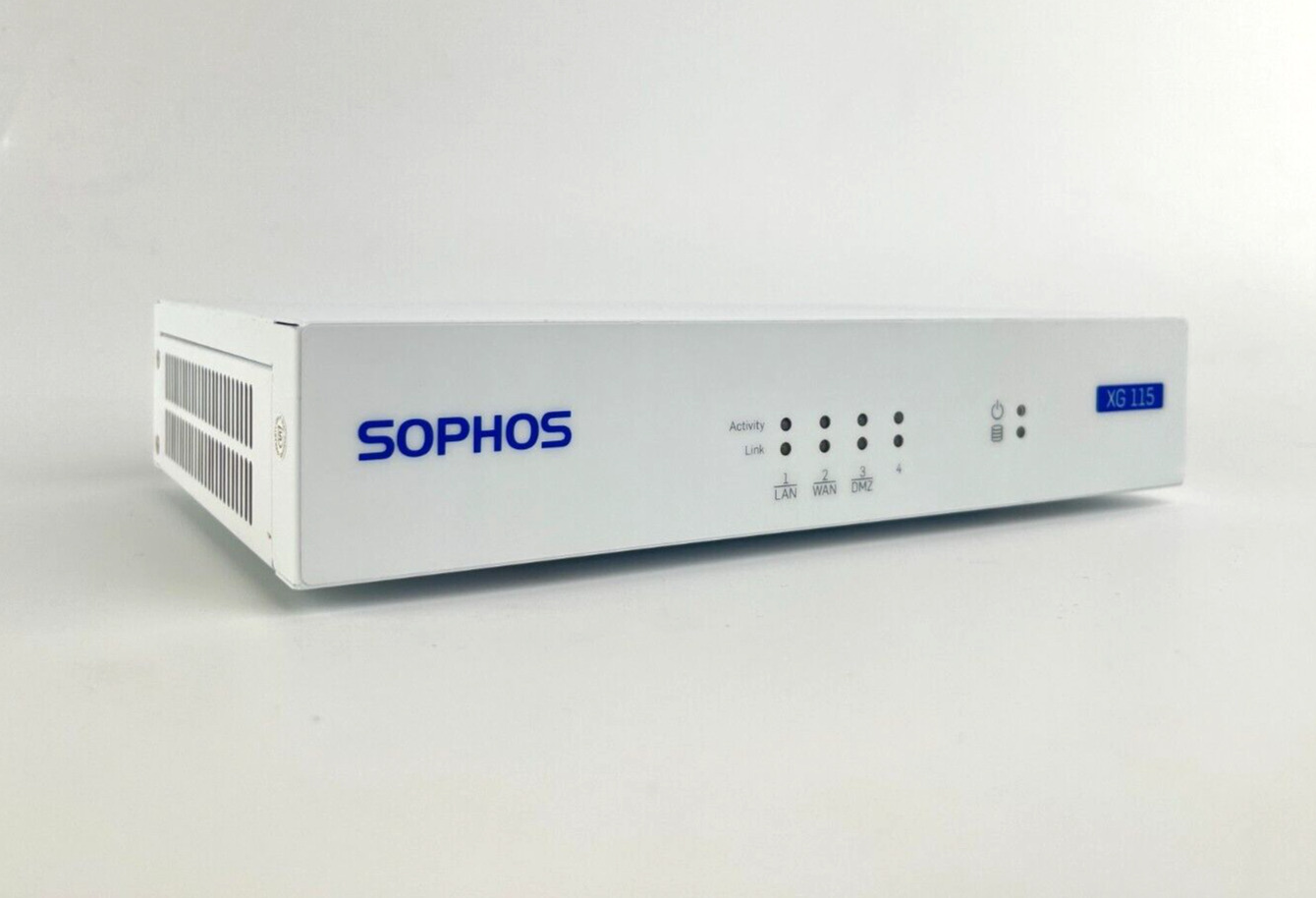 Sophos XG 115 Rev2 I Network Security Firewall Appliance I 4 Port w/Power supply