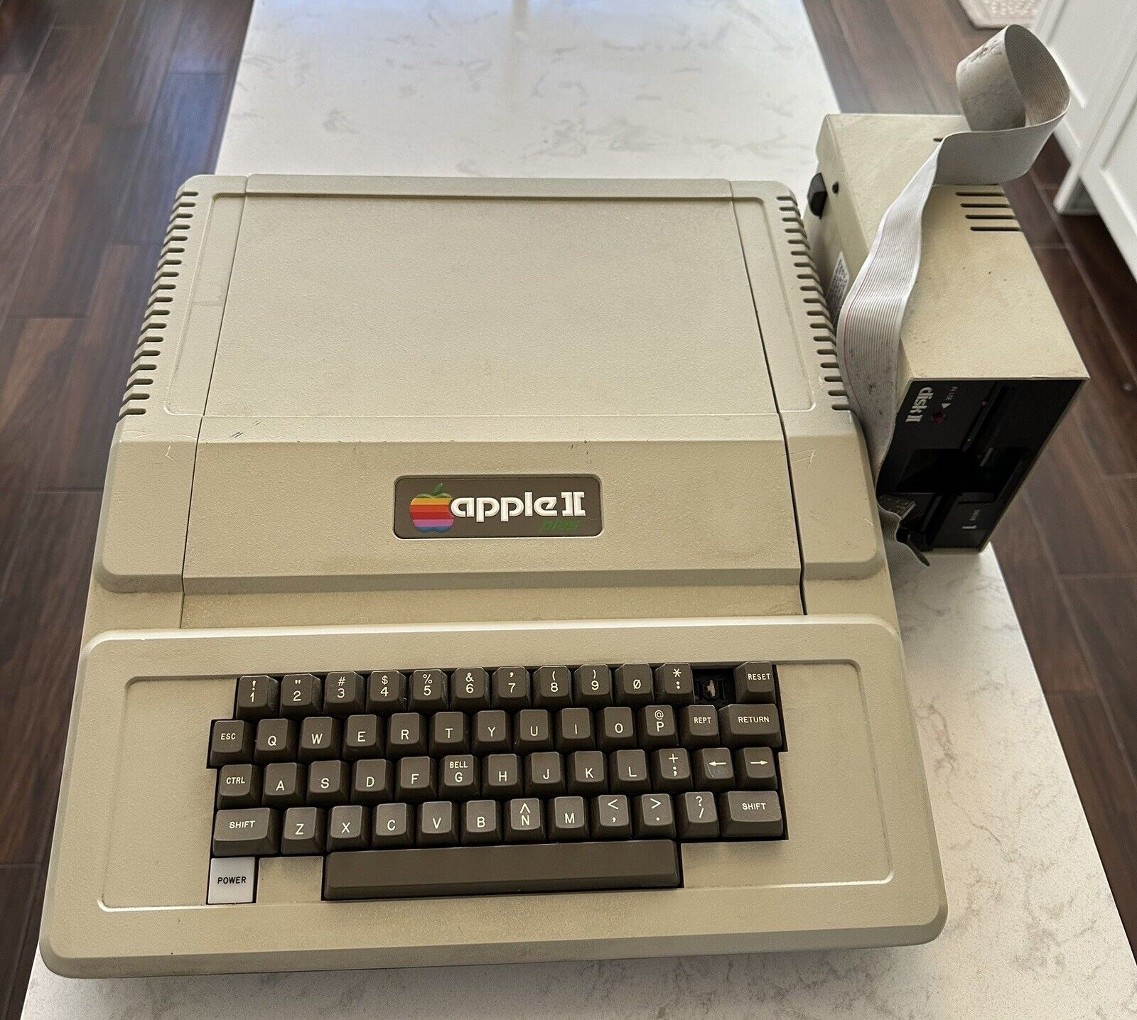Apple II Plus Vintage Computer W Floppy Drive Untested