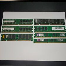 Lot of 7 Vintage Ram 1 and 2gb DDR SDRAM Memory Modules x7 picture