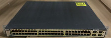 Cisco Catalyst WS-C3750-48PS-S V06 / 3750 Series 48x PoE RJ45 4x SFP+ Switch picture