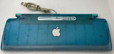 VINTAGE Apple USB Keyboard 1998 iMac Translucent Bondi Blue Model M2452 picture