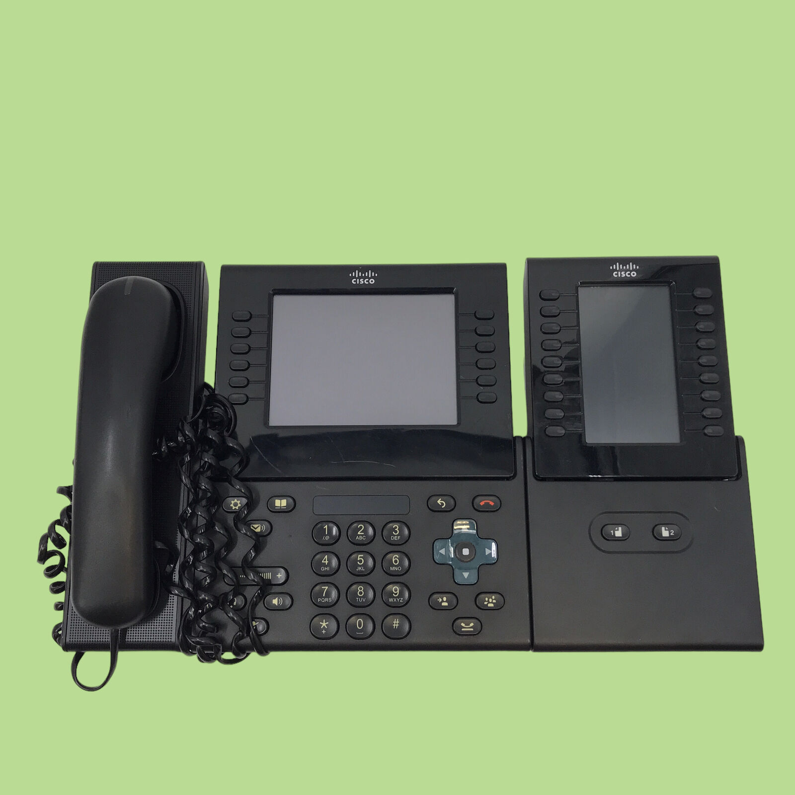 Cisco CP-9971 VoIP Business Phone w/ Key Expansion Module CP-CKEM-C #MP5420