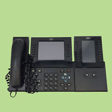 Cisco CP-9971 VoIP Business Phone w/ Key Expansion Module CP-CKEM-C #MP5420 picture