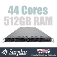 1U Server 2x Xeon E5-2699 V4 22 Cores (44 Cores) 512GB RAM 4x 10GB-T 3x PCI-E picture