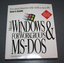 Vintage Microsoft Windows For Workgroups & MS-DOS  * Factory Sealed, Brand New * picture