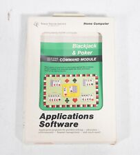 Vintage TI Home Computer Applications software Blackjack & Poker ST533B13 picture