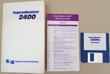 Supra Modem 2400zi Manual Reference Card Install Disk for Amiga 2000 3000 4000 picture
