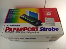 New In Box Vintage Visioneer Paperport Strobe S-10 Portable Scanner Color picture