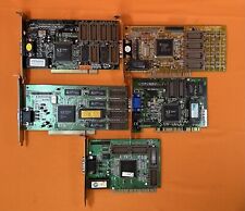 Set Of 5 Vintage PCI Video Cards - S3, Trident - For Parts. picture