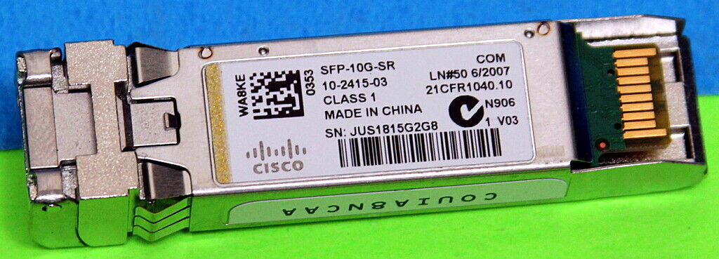 SFP-10G-SR GENUINE Cisco 10-2415-02 10 Gigabit Transceiver 122xAvailable
