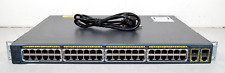 Cisco Catalyst WS-2960 48 Port Gigabit POE Ethernet Switch WS-C2960+48PST-S picture
