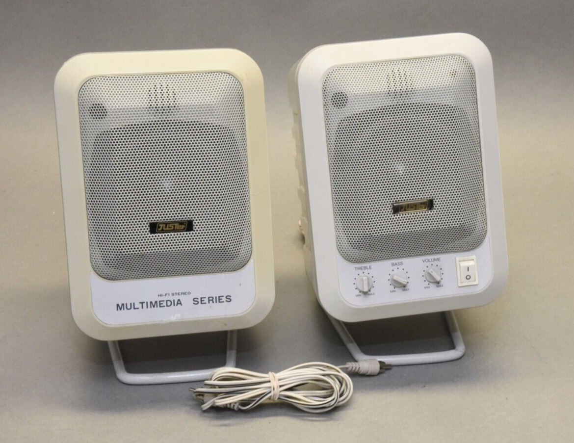 Vintage Juster multimedia series computer speakers