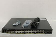 Cisco WS-C2960X-48LPS-L 48 Port GigE PoE Switch 370W AC 4x SFP LAN picture