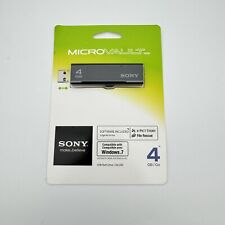 Sony MicroVault Retractable USB 2.0 Flash Drive 4GB New  NIP Sealed Thumb Stick picture