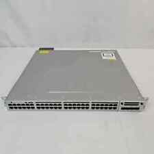 Cisco WS-C3850-48P-S V07 48 Port Switch w/ 1100W & 715W PSU & C3850-NM-4-10G picture
