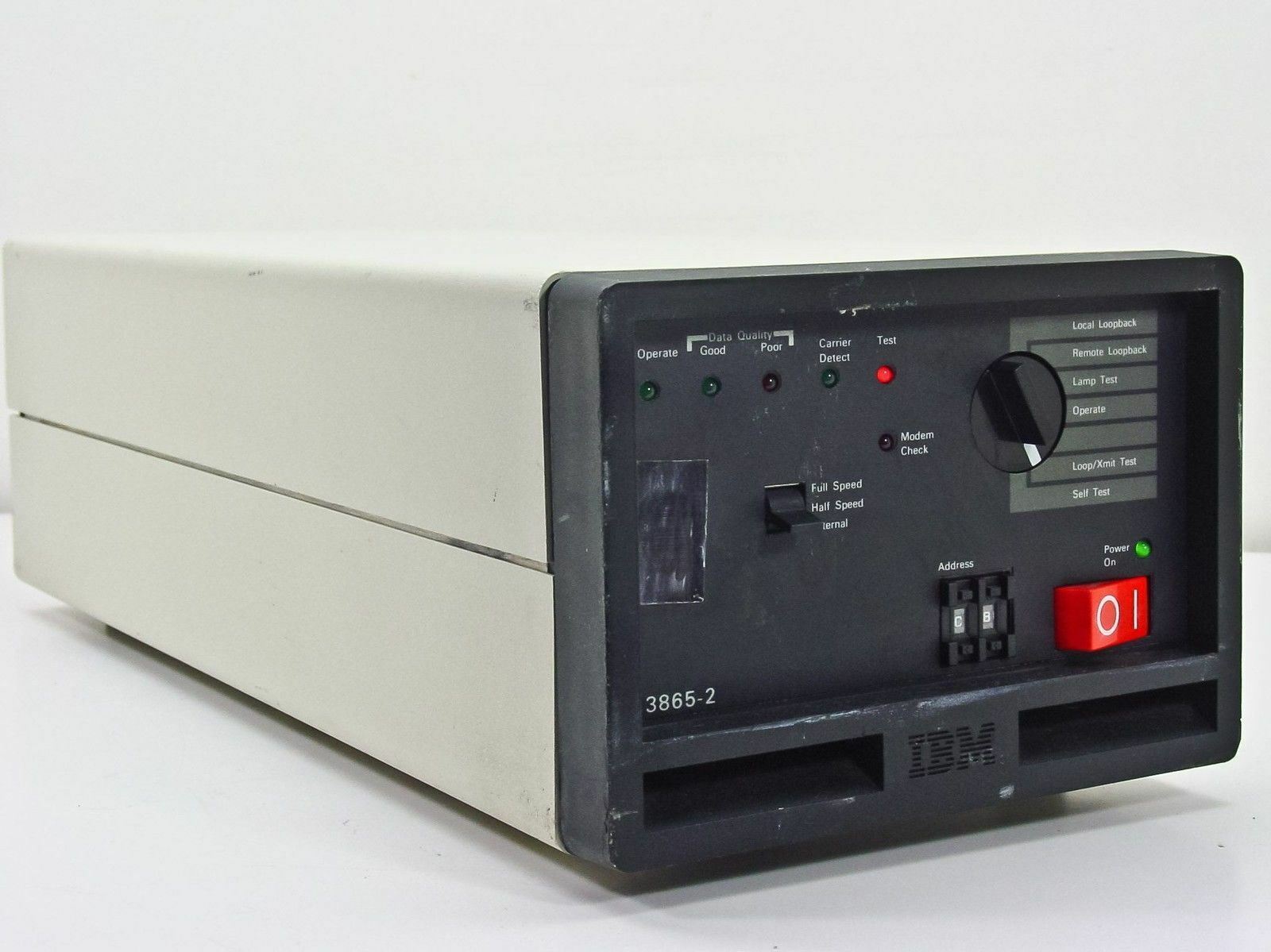 IBM 3865-2 1980s Vintage Data Modem for Mainframe Terminal System