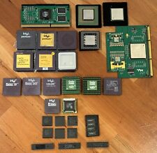 Intel AMD Cyrix Ceramic Gold CPU Processor Vintage Collection or Gold Recovery picture